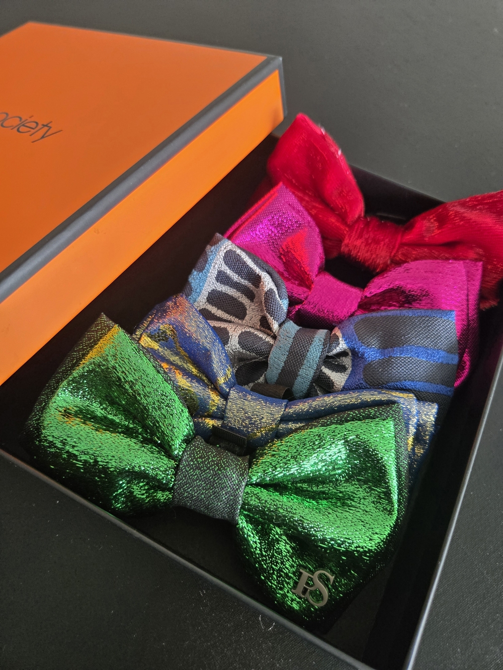 Handmade Dog Collar Bowties Set of 5 with Box | 5" Medium